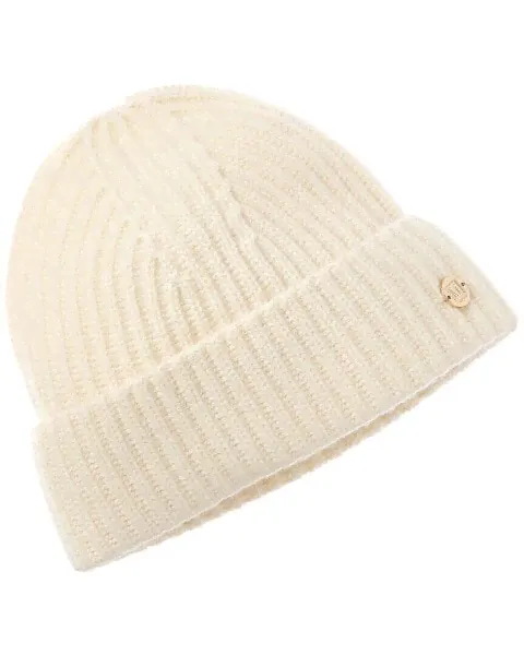 Bruno Magli Fashioned Rib Cashmere Hat Women's Brown