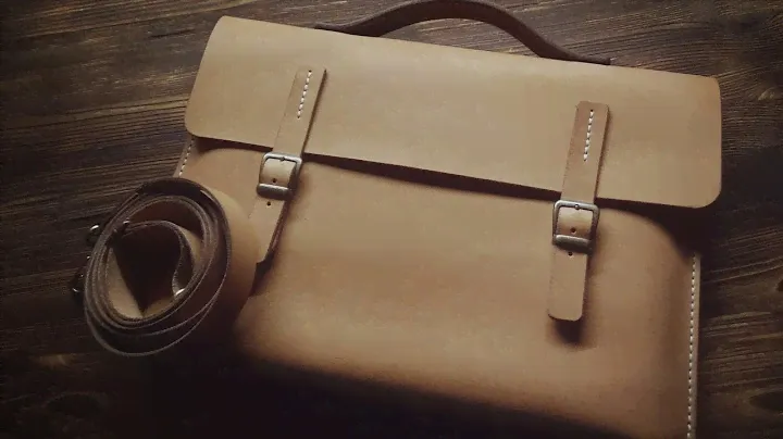 Работа с кожей. Папка для бумаг. Leather hand made