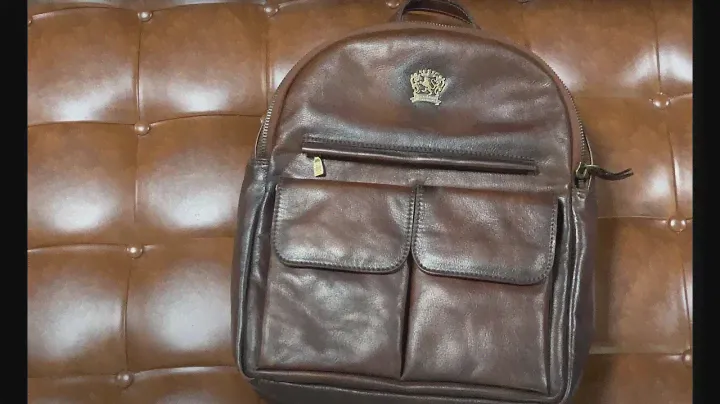 Pratesi B521 dark brown - эксклюзивный кожаный рюкзак из Италии