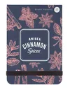 Блокнот А6 100л клетка "MEGAPOLIS JOURNAL.СПЕЦИИ И ПРЯНОСТИ.CINNAMON" вертикальный на резинке 3-476/06 Bruno Visconti