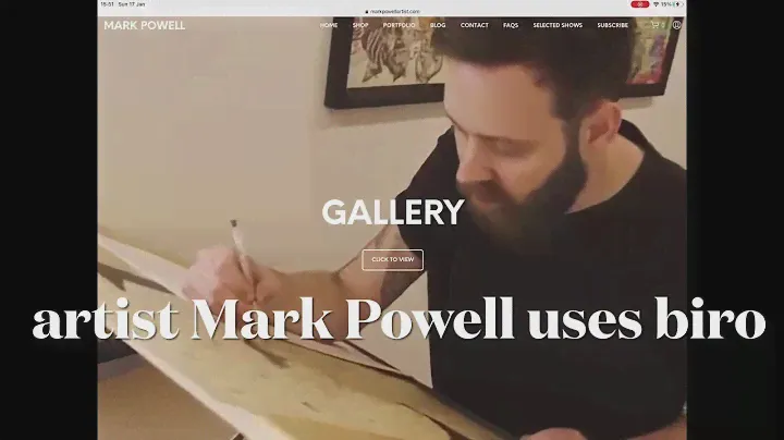 Mark Powell-style biro portrait