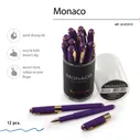 Ручка шариковая синяя 0,5мм Monaco фиолетовый корпус BRUNO VISCONTI 20-0125/12