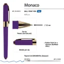 Ручка шариковая синяя 0,5мм Monaco фиолетовый корпус BRUNO VISCONTI 20-0125/12